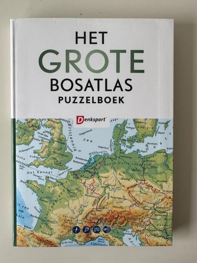 Puzzelboek Denksport Het Grote Bosatlas Puzzelboek- Nieuw, Boeken, Fotograferen en Filmen, Tjeerd Tichelaar; Peter Vroege, Ophalen of Verzenden