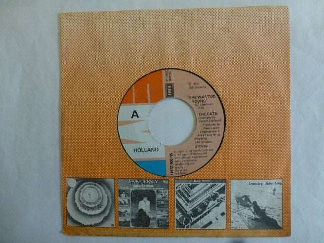 The Cats. She was too young. / Nashville., Gebruikt, 7 inch, Single, Ophalen of Verzenden