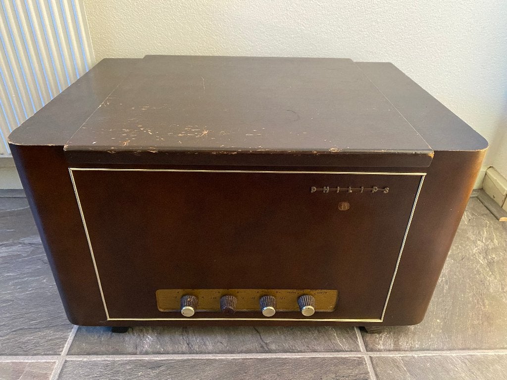 Een Philips AG9128 3-snelheden platenwisselaar uit 1957, Ophalen, Philips, Gebruikt, Automatisch