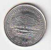25  cent  1992  Canada. km. 232, Ophalen of Verzenden, Noord-Amerika, Losse munt