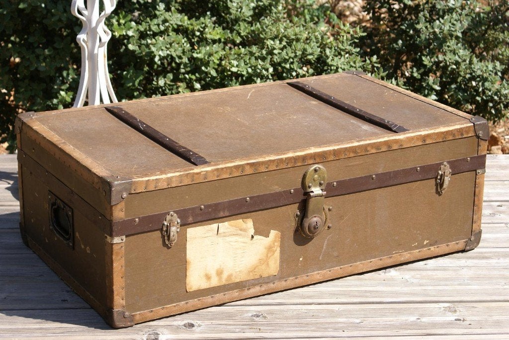 Brocante - Nostalgische hutkoffer!, Ophalen, Gebruikt, 50 tot 100 cm, Overige materialen
