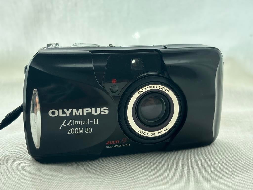 Olympus µ[mju:]-II Zoom 80 Compact Camera built-in Flash, Audio, Tv en Foto, Fotocamera's Analoog, Ophalen, Zo goed als nieuw