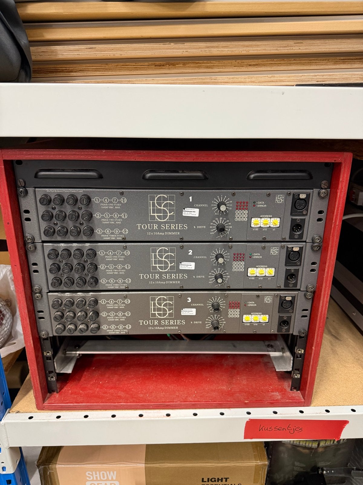 3x LSC Tour Series 12x10A Dimmer Rack, Ophalen, Gebruikt