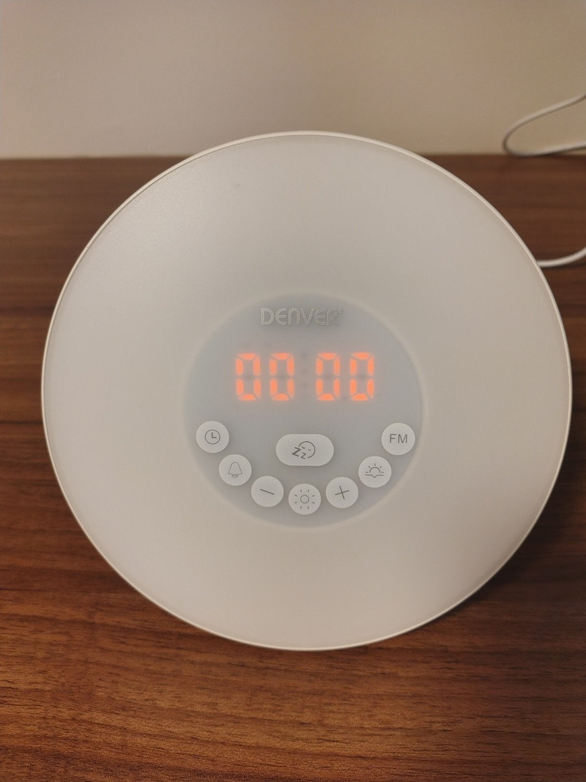 Denver Wake-up Light Wekker met FM Radio en Kleurverlichting, Ophalen of Verzenden, Zo goed als nieuw, Digitaal