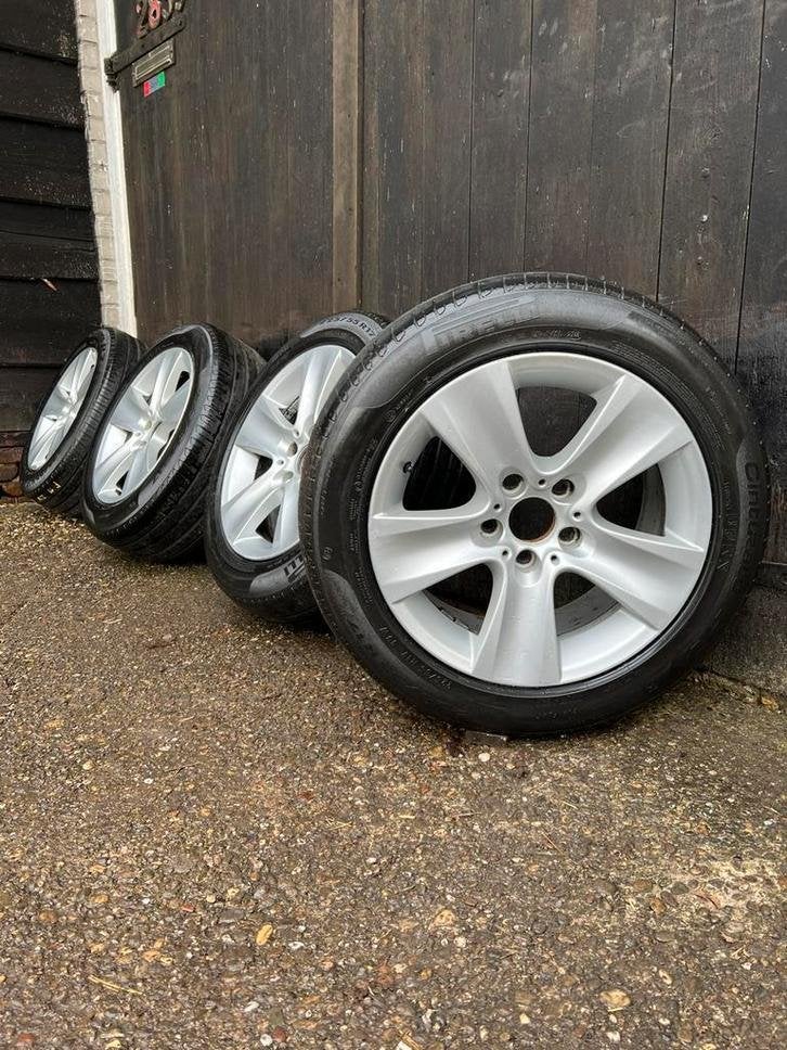 Originele BMW 3 5 serie velgen style 327 pirelli 5x120 17?, Niet ingevuld, Gebruikt, Banden en Velgen, Niet ingevuld