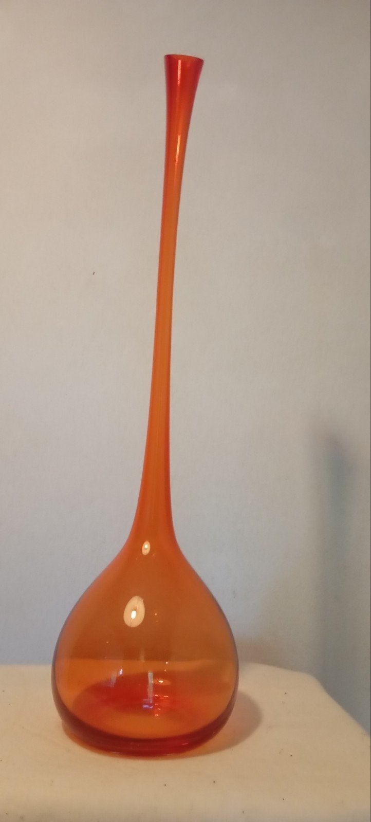 vintage oranje design vaas waarschijnlijk Arthur Percy, Ophalen of Verzenden