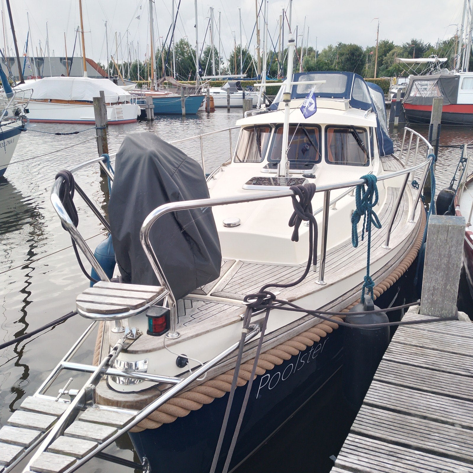 Te koop Haber 800M kajuitsloep. prijs zie omschrijving, Watersport en Boten, Motorboten en Motorjachten, Ophalen, Polyester, Walstroom
