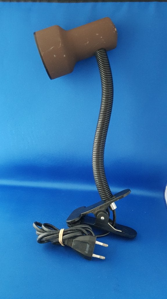 Vintage knijpspot bruin, flexibele hals. Mooie conditie. 1A2, Huis en Inrichting, Tweedehands verkoop, Tweedehands verkoop, Gebruikt