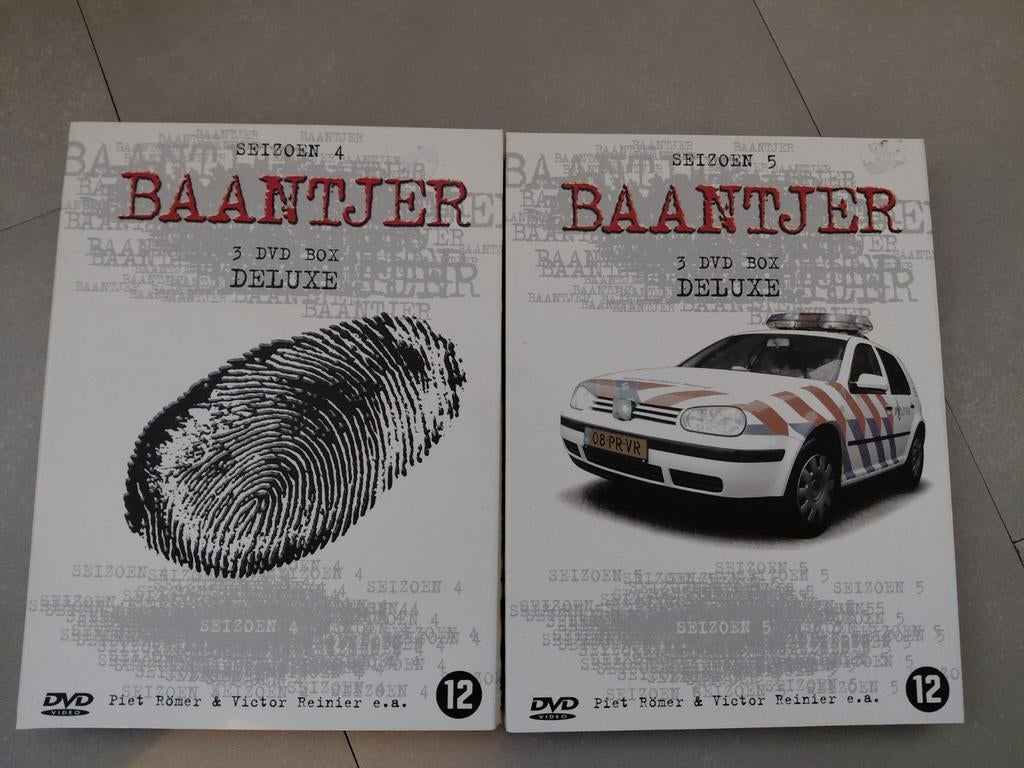 Twee dvd-boxen Baantjer Seizoen 4 & 5, Vanaf 12 jaar, Ophalen of Verzenden, Zo goed als nieuw, Oorlog of Misdaad