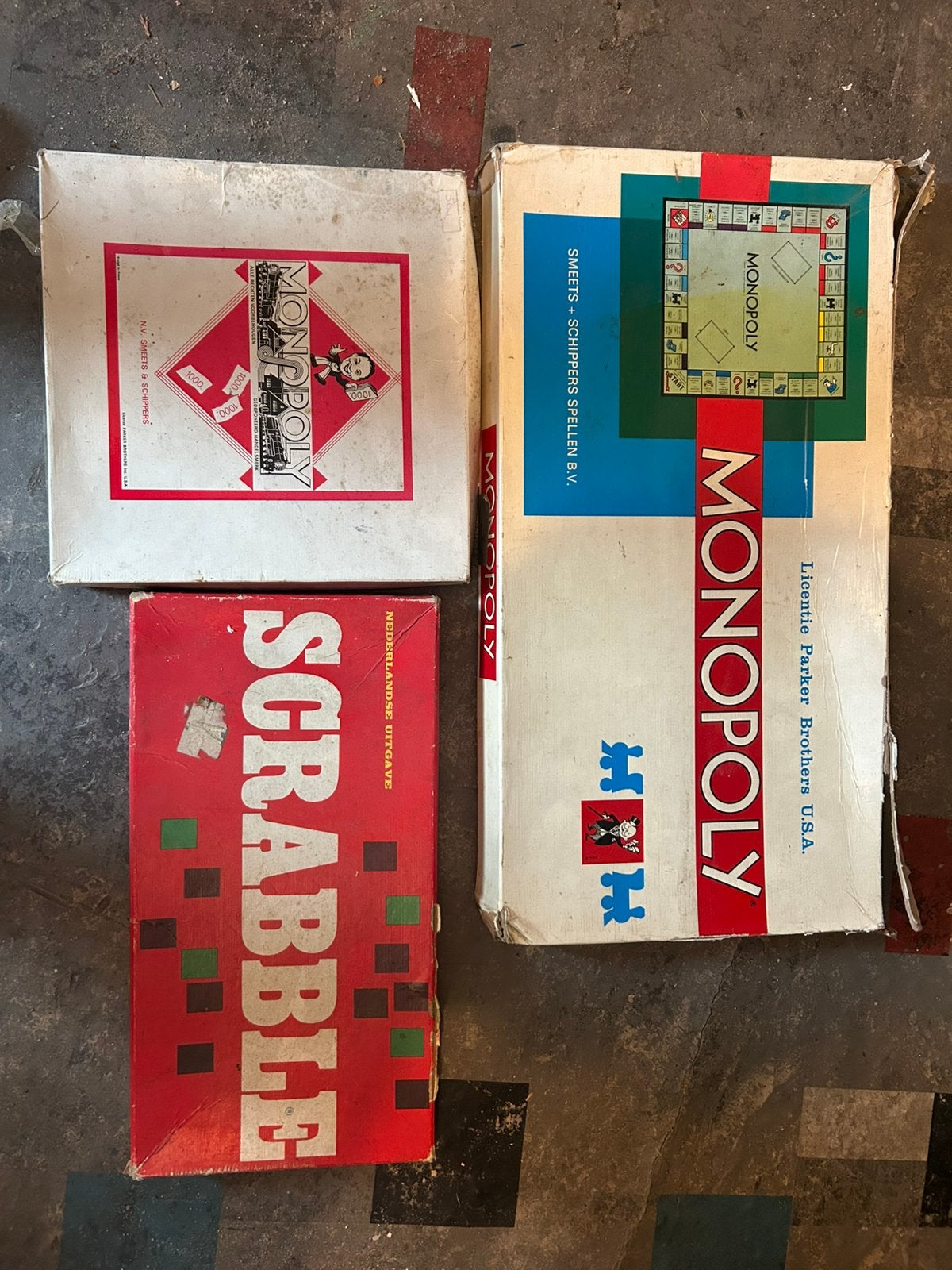 2x Monopoly + Scrabble (Nederlandse uitgaven), Hobby en Vrije tijd, Gezelschapsspellen | Bordspellen, Ophalen of Verzenden, Zo goed als nieuw