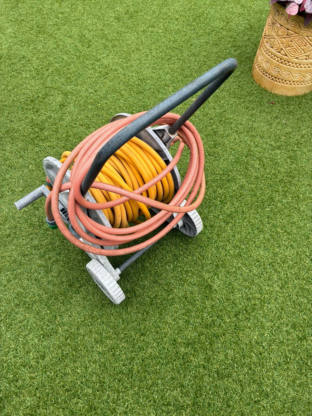 Slangenwagen met slangen, Tuin en Terras, Tuinslangen, Ophalen, Zo goed als nieuw, Tuinslang