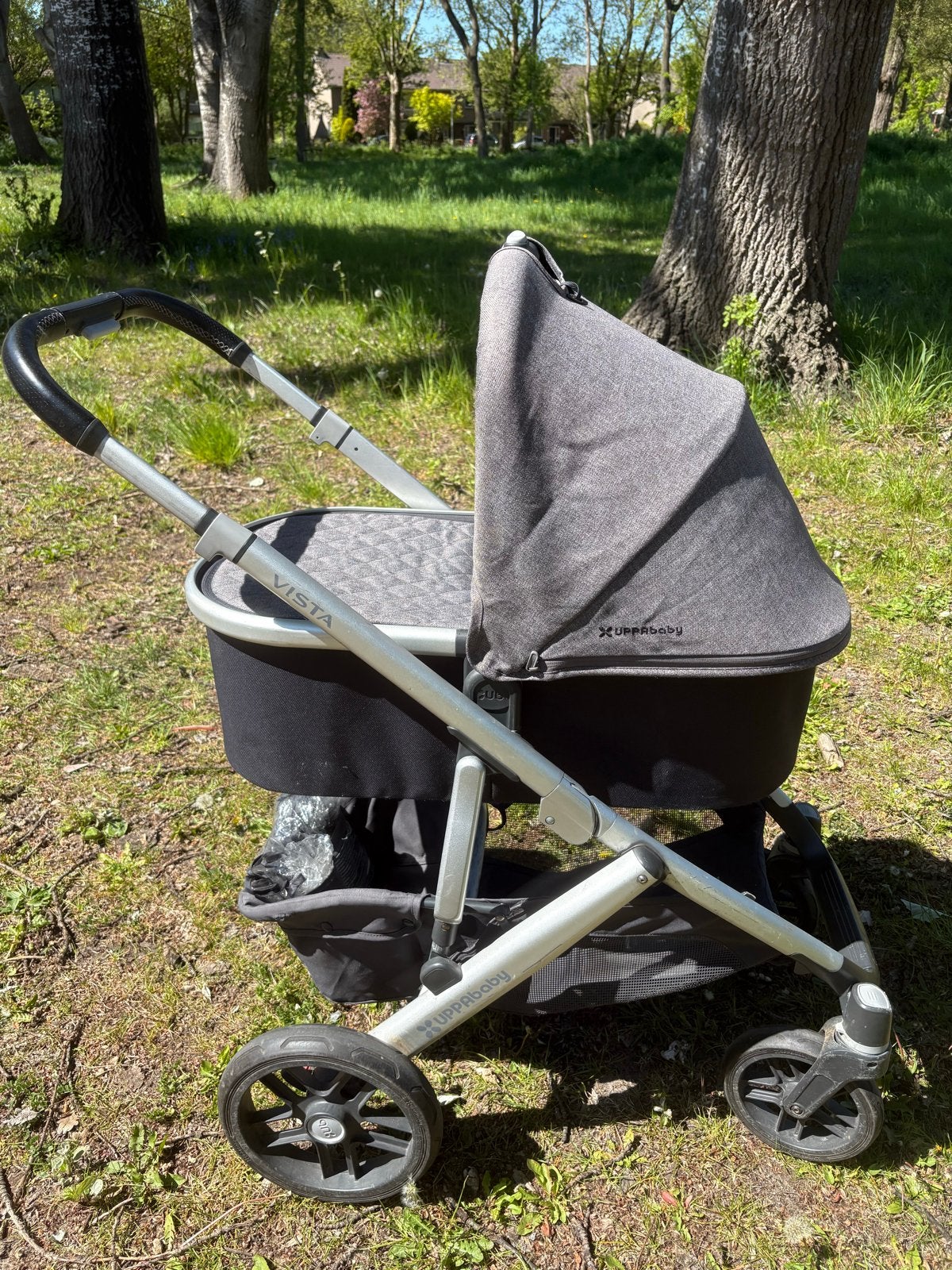 Complete kinderwagen set: Kinderwagen, reiswieg, Maxi-Cosi, Ophalen, Gebruikt, Combiwagen, Met autostoeltje