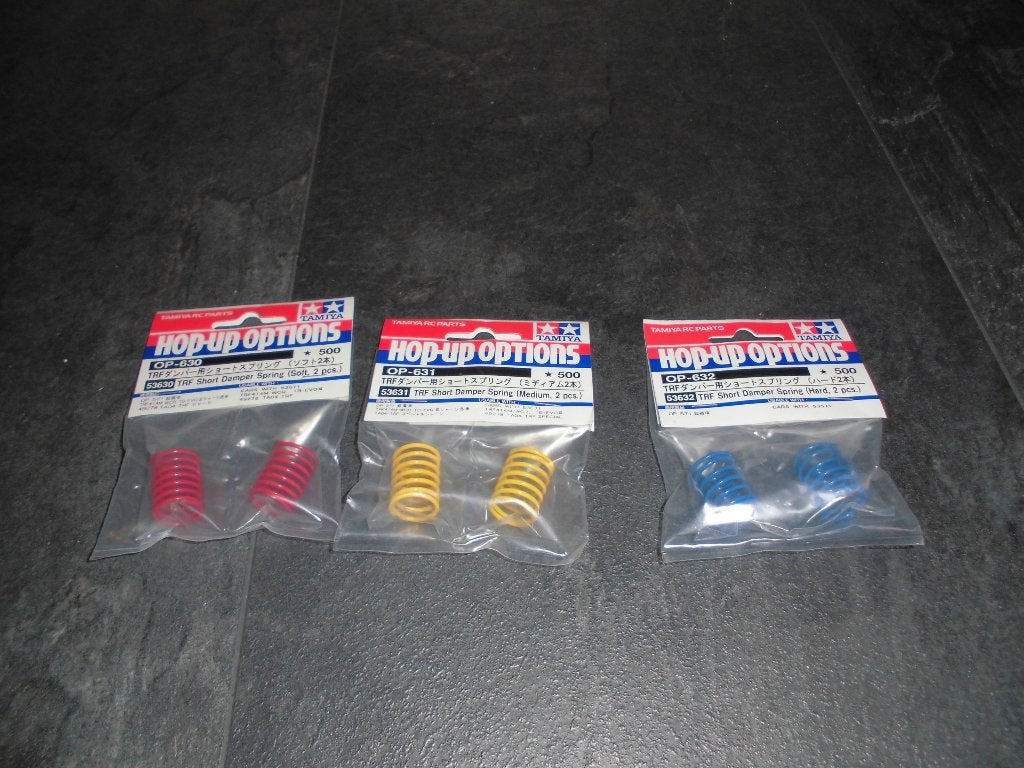 TAMIYA TRF SHORT DAMPER SPRING VEREN  [ nieuw ], Elektro, Nieuw, Ophalen of Verzenden, Schaal 1:10