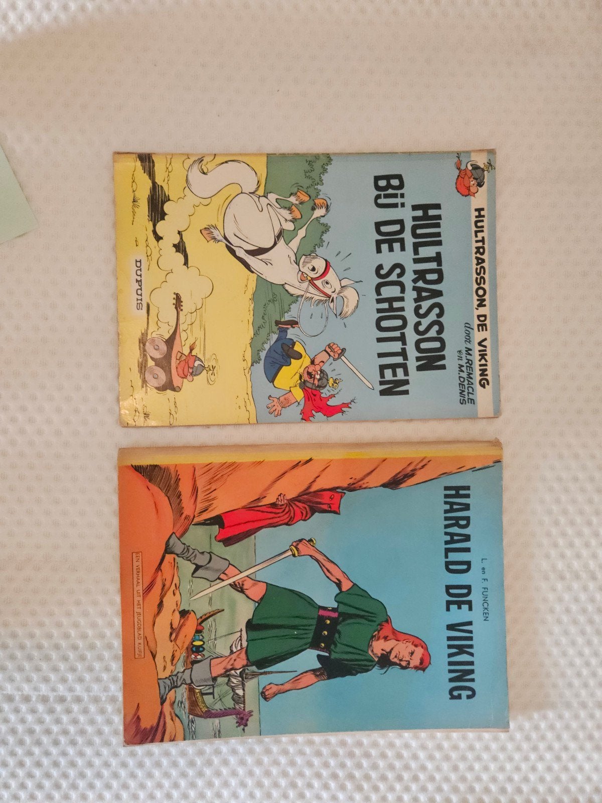 2x Vikings Strips Jaren '60 - Hultrasson + Harald de Viking, Meerdere stripboeken, Ophalen of Verzenden, Gelezen, M. Remacle, M. Denis, L. Funcken, F. Funcken