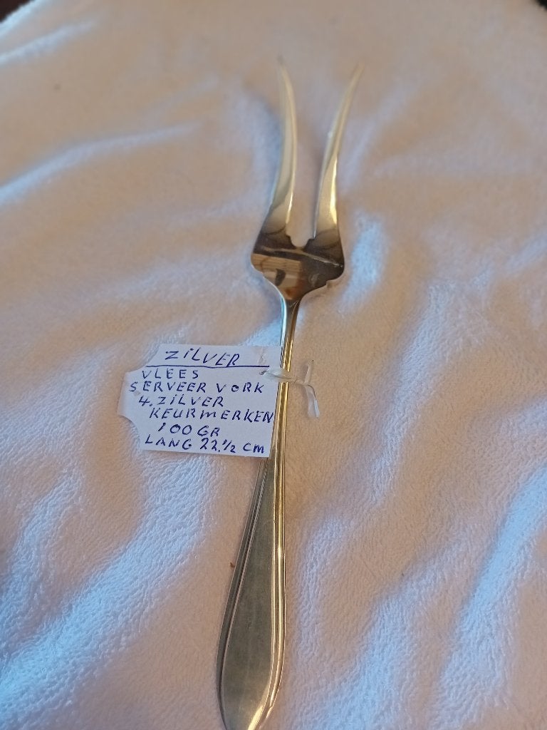 antiek zilver vleesvork, Antiek en Kunst, Ophalen of Verzenden, Zilver