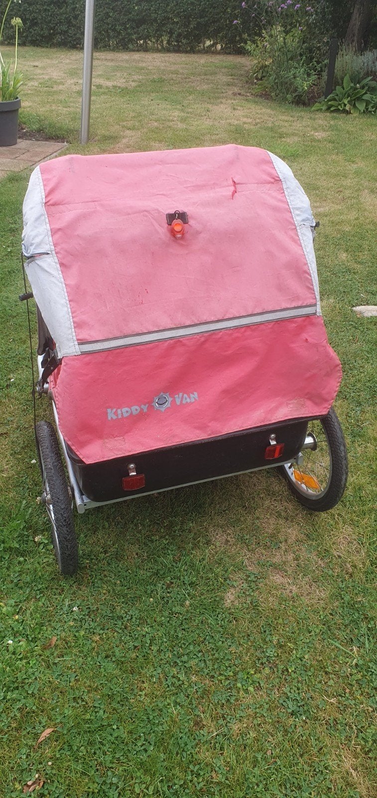 KIDDY VAN Fietskar met huif - Gebruikt, voor korte tochtjes, Ophalen of Verzenden, Gebruikt, 20 tot 40 kg, Opvouwbaar