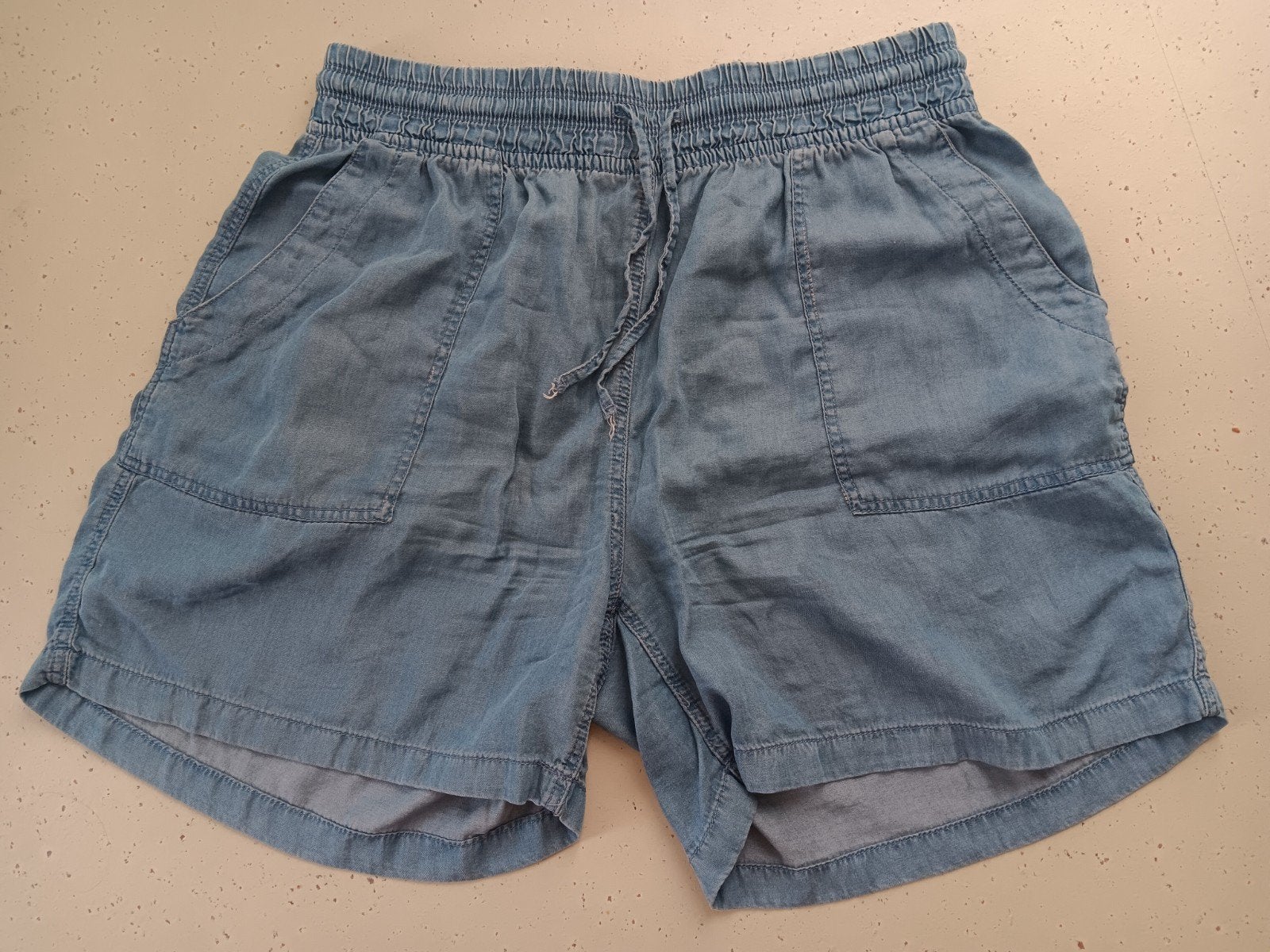 Hema lyocell shorts m, Maat 38/40 (M), Kort, Blauw, Ophalen of Verzenden