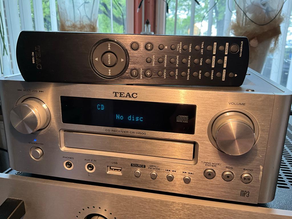 TEAC CR-H500 CD Receiver met afstandsbediening en doos, Audio, Tv en Foto, Stereo-sets, Overige merken, Zo goed als nieuw, Cd-speler