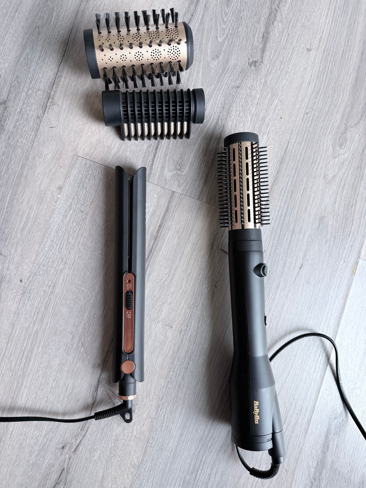 BaByliss AS970E Big Hair Luxe Föhnborstel + krultang, Ophalen of Verzenden, Zo goed als nieuw, Haarverzorging