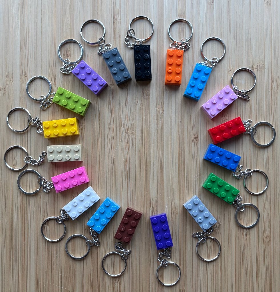 Lego steentjes sleutelhangers veel kleuren, Ophalen of Verzenden, Nieuw, Knuffel of Figuurtje