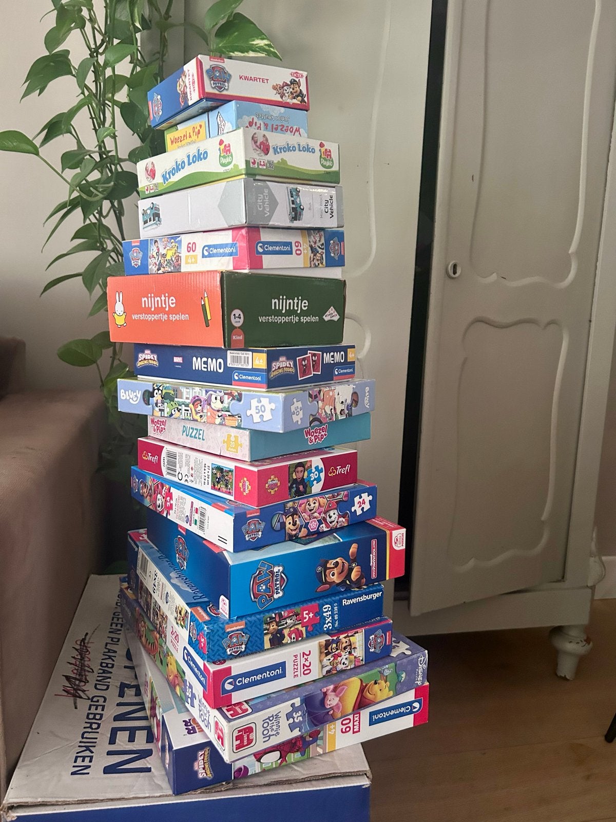 Grote collectie kinderpuzzels en spelletjes, Ophalen of Verzenden, Meer dan 50 stukjes, Gebruikt, 2 tot 4 jaar