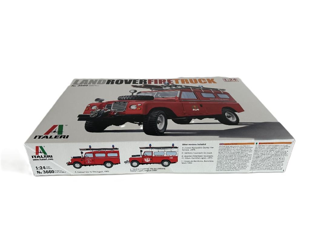Italeri Land Rover Fire Truck 1/24 ITA-3660 nieuw, Italeri, Groter dan 1:32, Nieuw, Ophalen of Verzenden