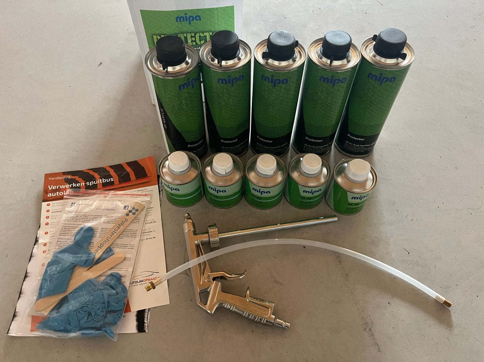 Mipa Protector 2K-PU-Truck bed liner zwart (KAR-0709), Ophalen, Nieuw, Universele onderdelen