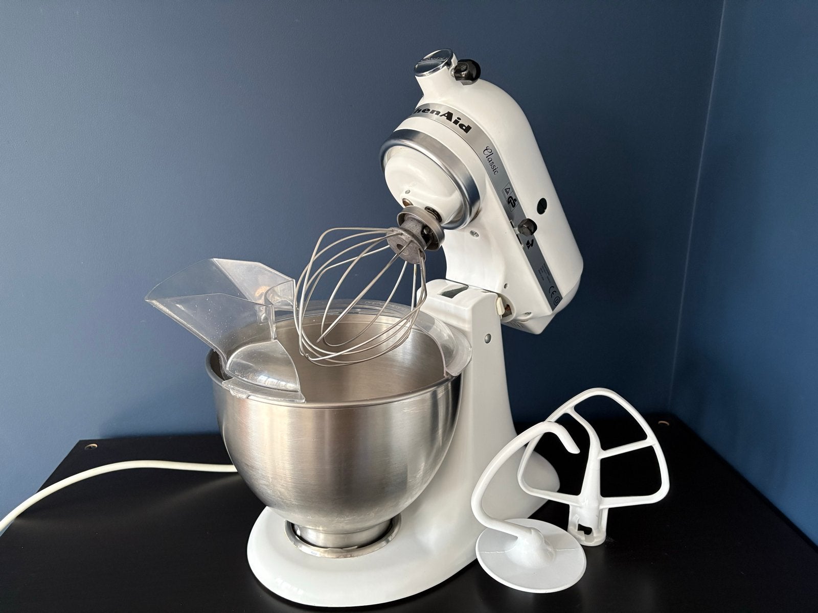 KitchenAid Classic Keukenmixer - Wit, 4 liter of meer, 3 snelheden of meer, Ophalen of Verzenden, Zo goed als nieuw