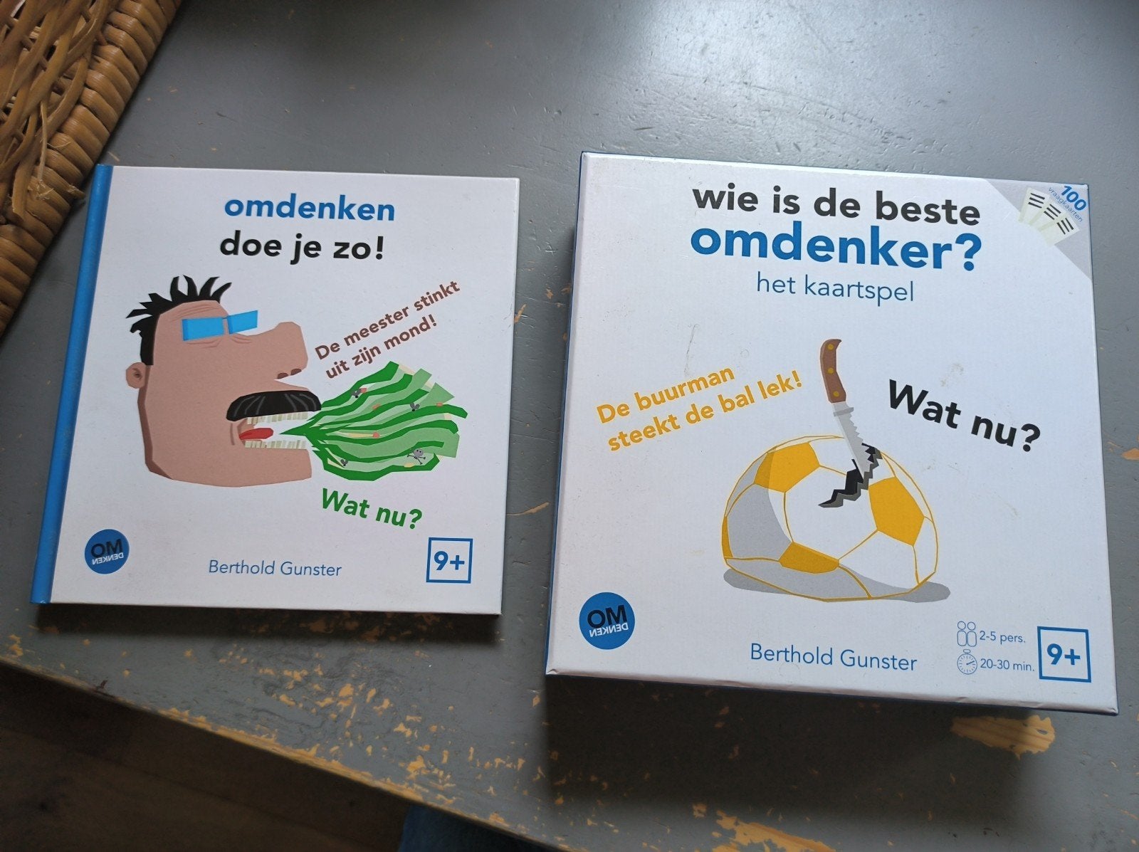 Kaartspel Wie is de beste omdenker en bijbehorend boek, Verzenden
