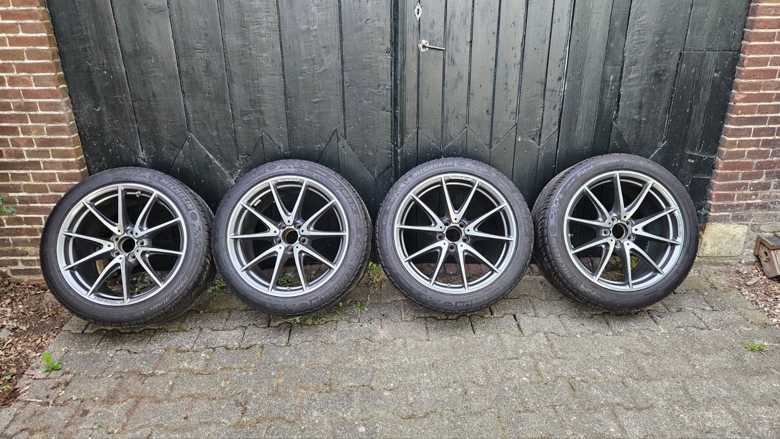 Mercedes-Benz AMG 19 inch velgen met banden, 19 inch, Gebruikt, 265 mm, Banden en Velgen