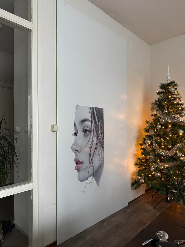 Gratis af te halen: Witte gladde houten plaat met print, Doe-het-zelf en Verbouw, Hout en Planken, Ophalen, Minder dan 25 mm, Overige typen