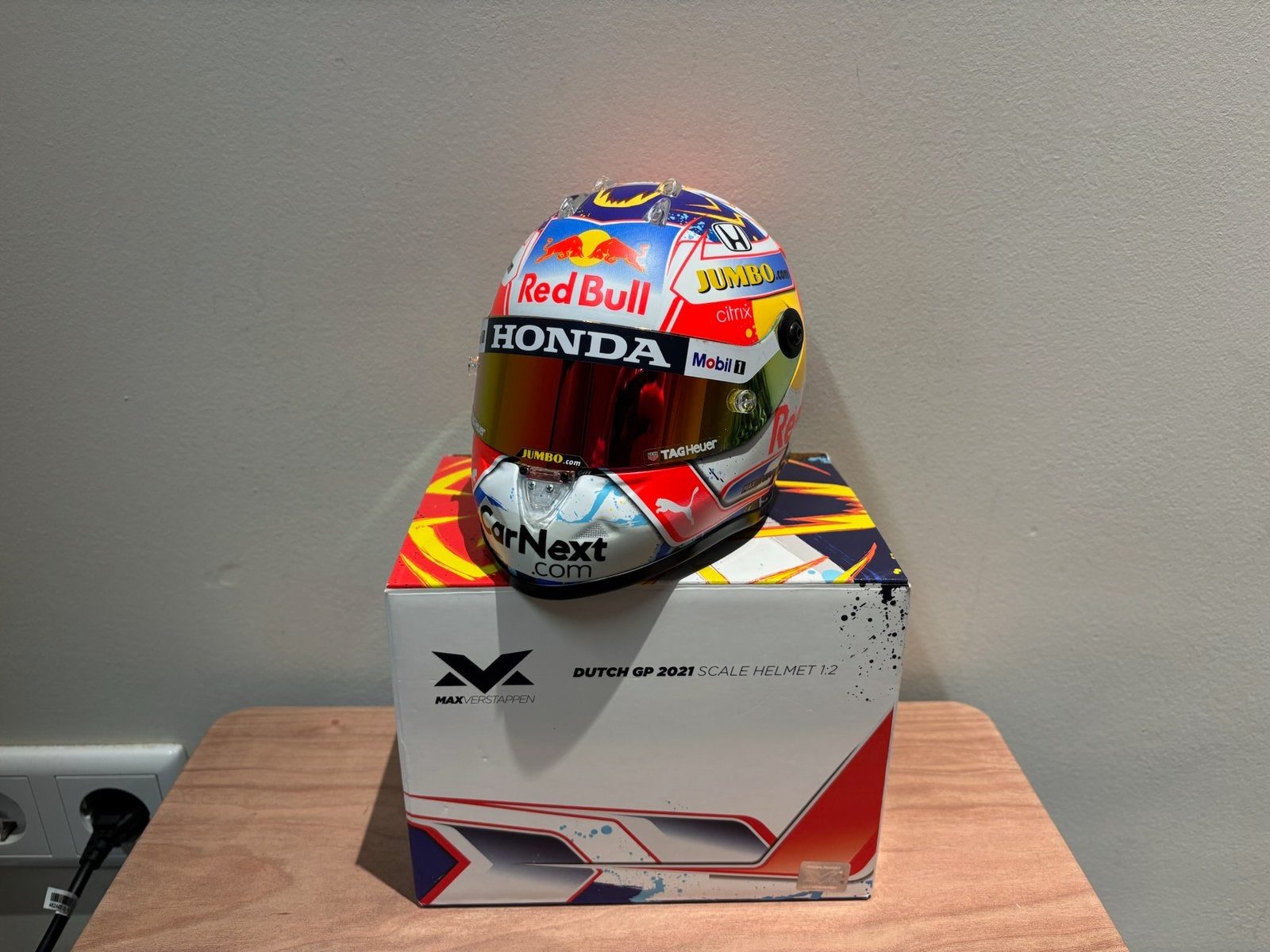 Max verstappen helm 1:2 zandvoort 2021, Verzamelen, Ophalen of Verzenden, Zo goed als nieuw, Formule 1