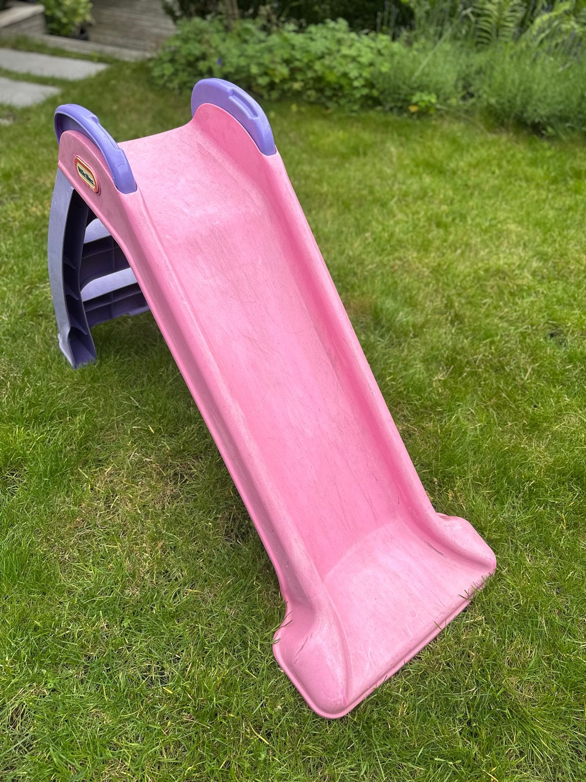Little Tikes Peuter Glijbaan Roze/Paars, Kinderen en Baby's, Speelgoed | Buiten | Speeltoestellen, Ophalen, Gebruikt, Glijbaan