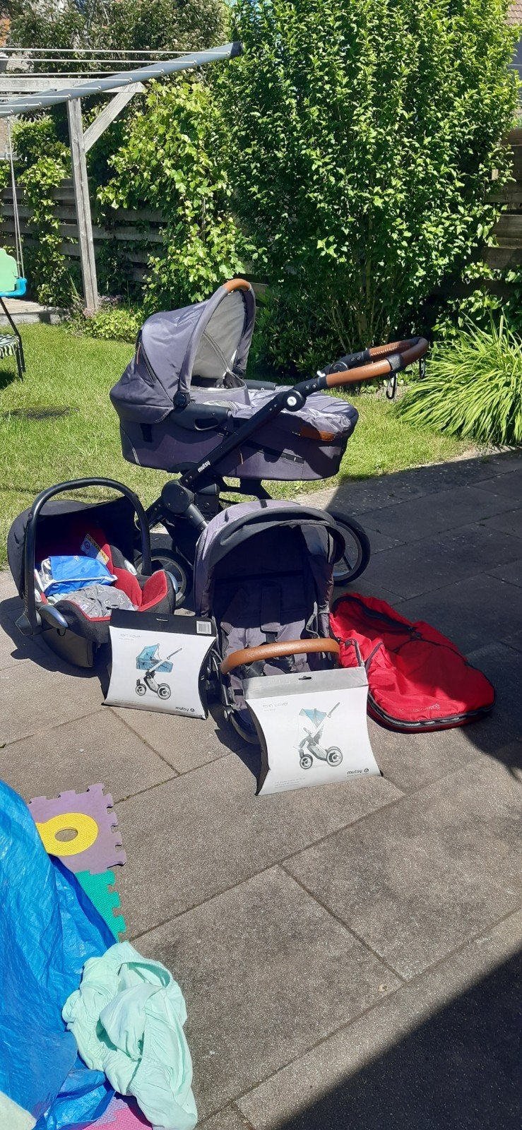 3 in 1 Mutsy Evo kinderwagen/ wandelwagen, Ophalen, Kinderwagen, Mutsy, Met reiswieg