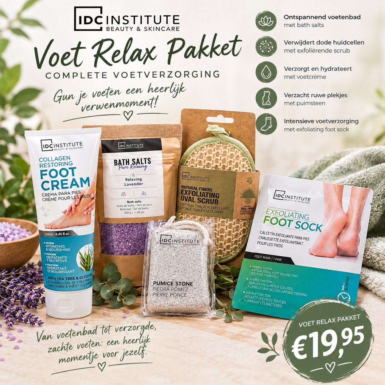 Voet Relax Pakket - Complete Voetverzorging, Sieraden, Tassen en Uiterlijk, Verzenden, Nieuw, Overige typen