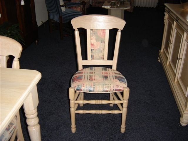 Z.G.A.N. Whitewash Eiken eetkamerstoelen, Ophalen, Bruin, Zo goed als nieuw, Vier