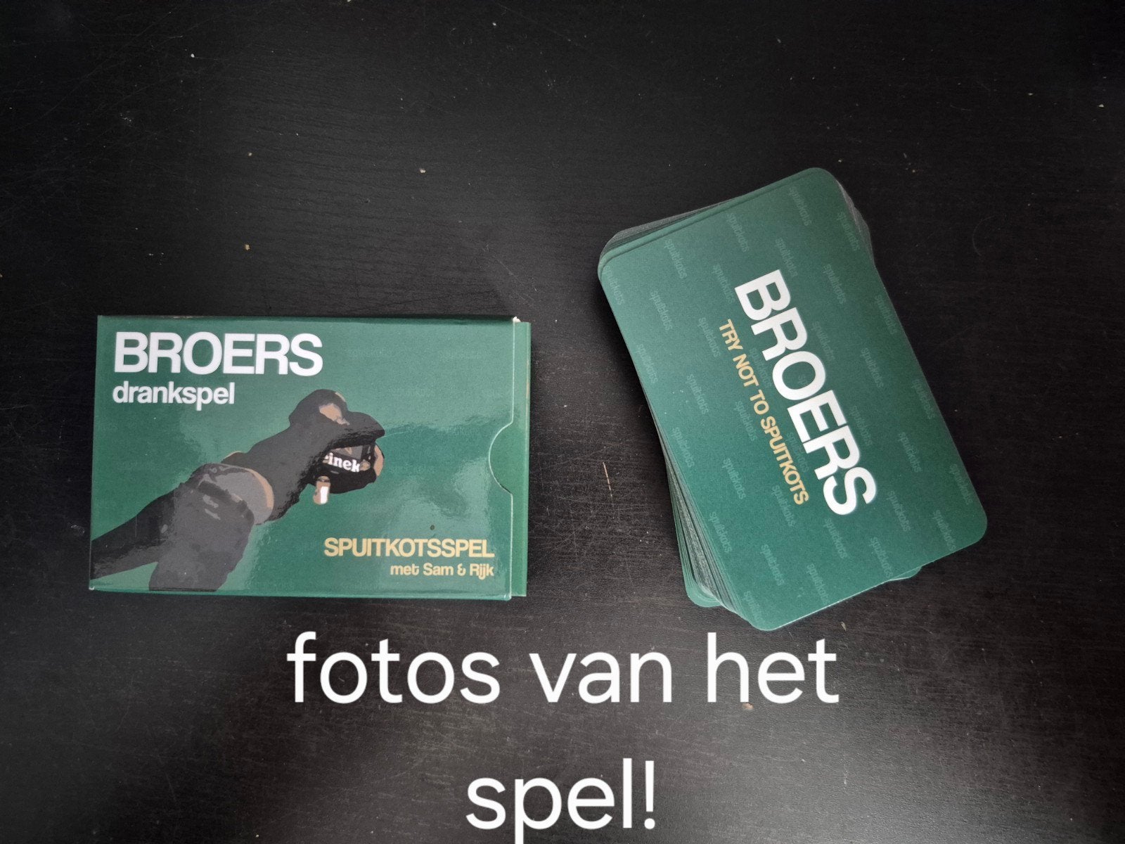 fotos van de kaartjes broers drankspel 1.0, Ophalen of Verzenden