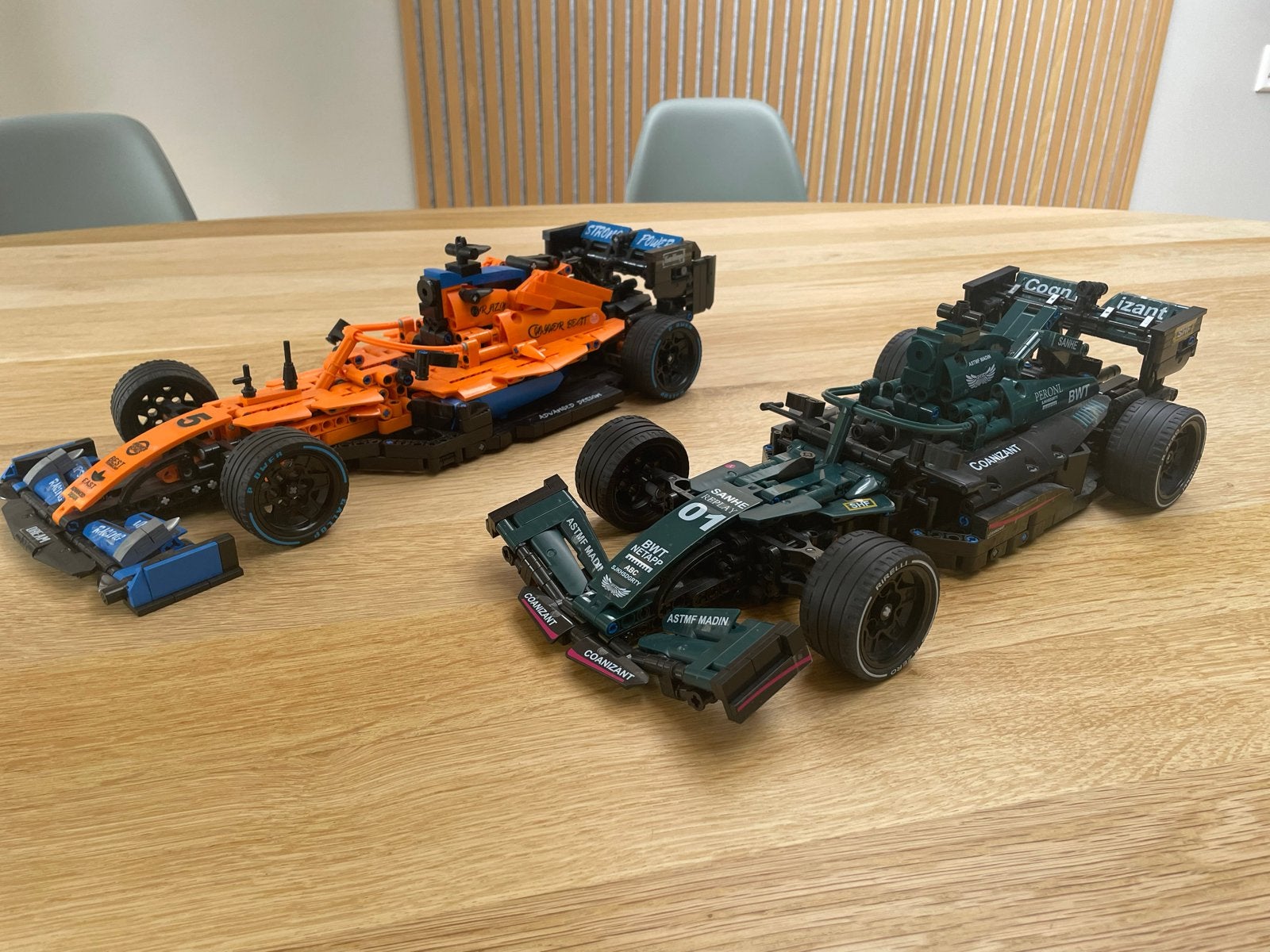 2x CaCo Blocks Concept F1 Raceauto's (McLaren & Aston Martin, Ophalen of Verzenden, Zo goed als nieuw, Overige merken