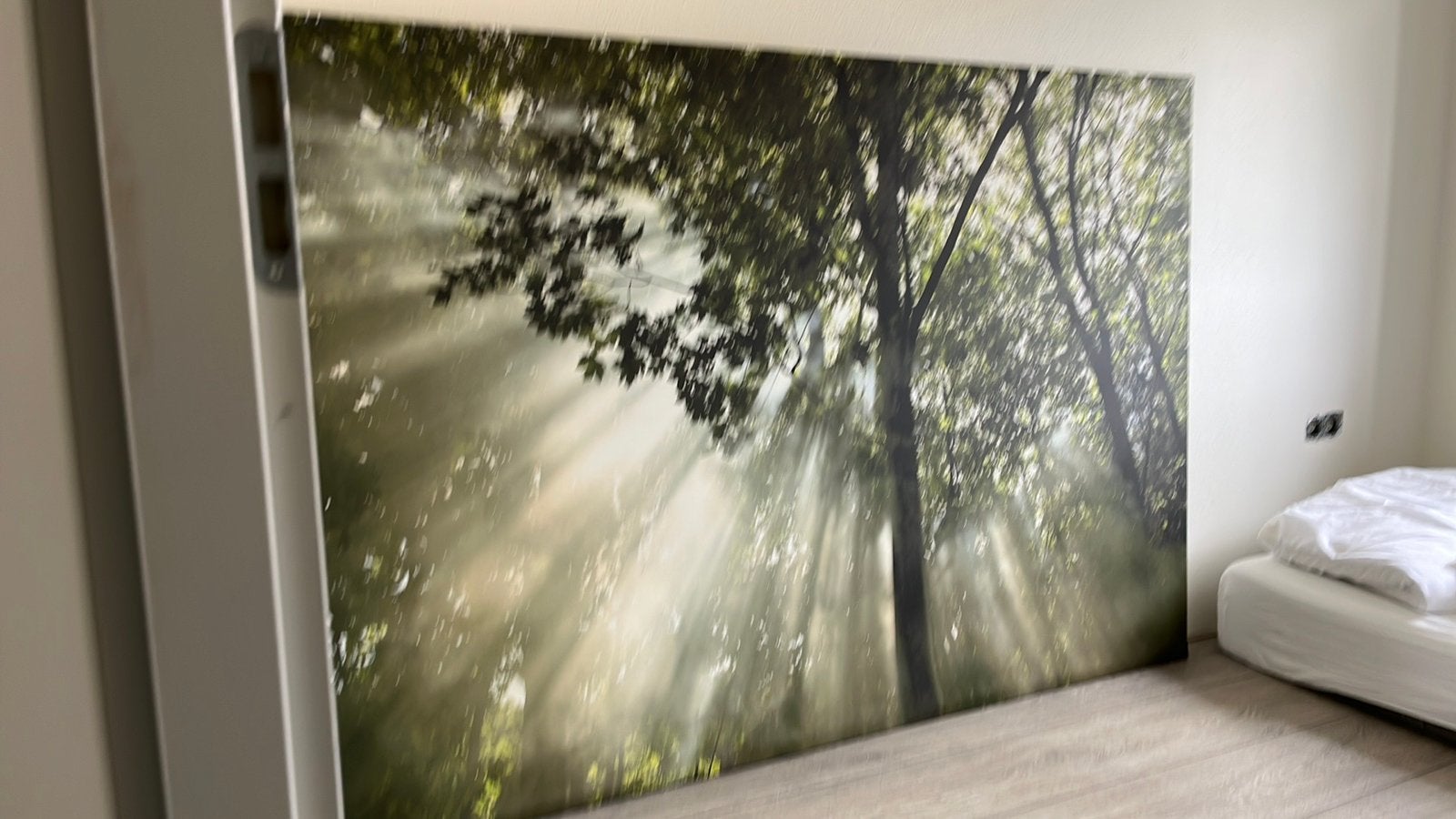 Canvas doek met foto/ Lijst met foto op canvas, Antiek en Kunst, Ophalen