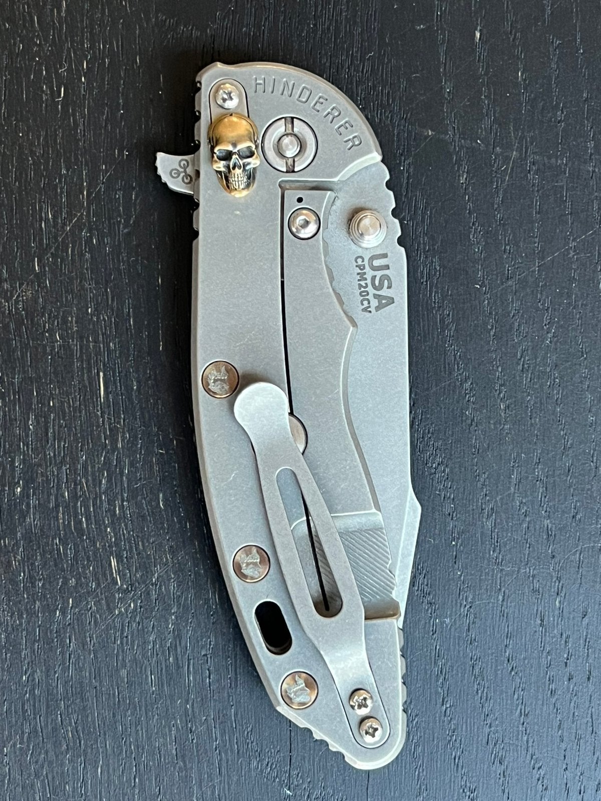 Hindere XM18 3.5 Skinny Slicer CV20 working finish, Ophalen of Verzenden, Overige soorten, Amerika, Overige typen
