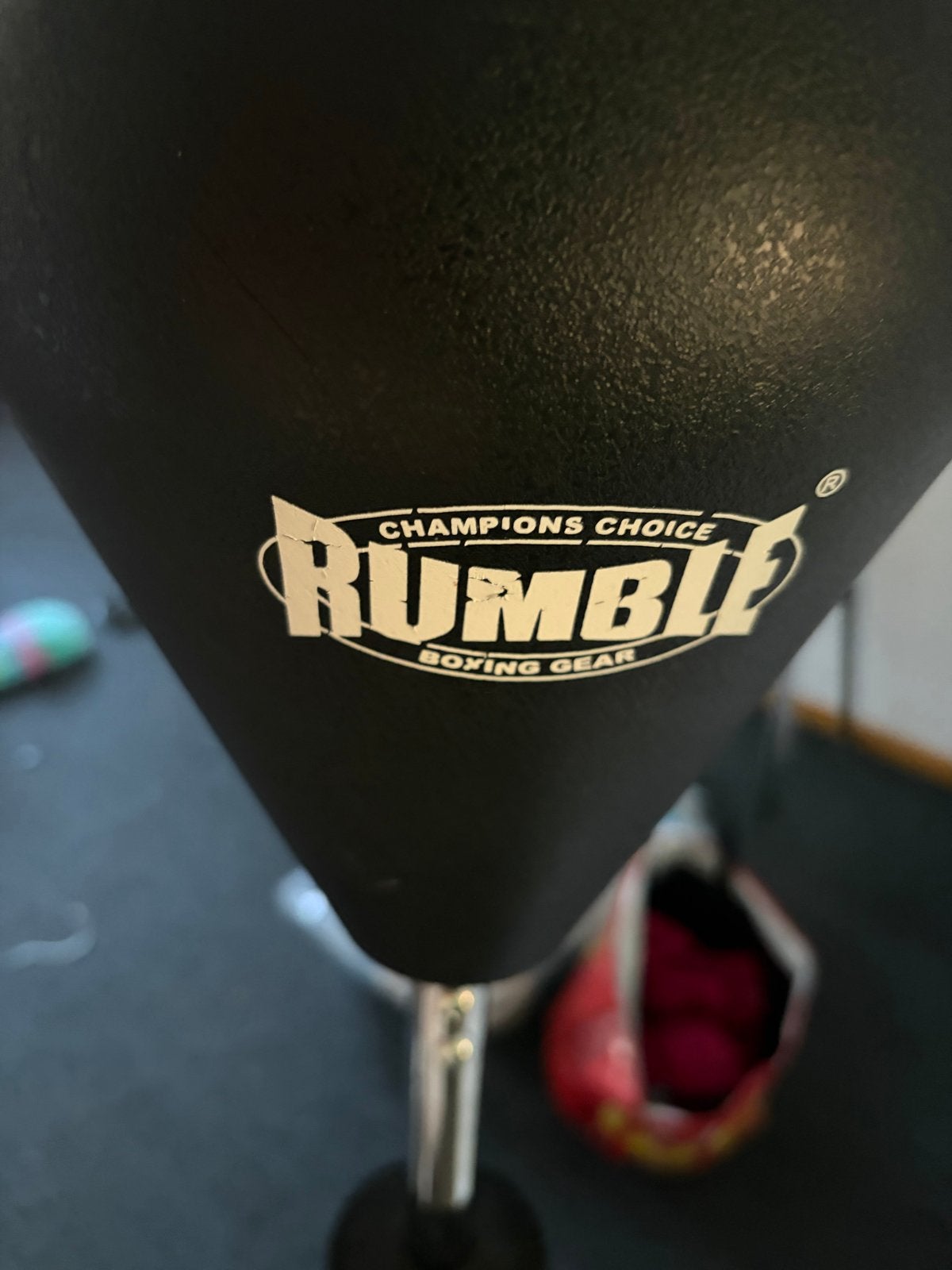 Rumble Champions Choice Boksbal op standaard, Sport en Fitness, Boksen, Ophalen, Gebruikt, Boksbal