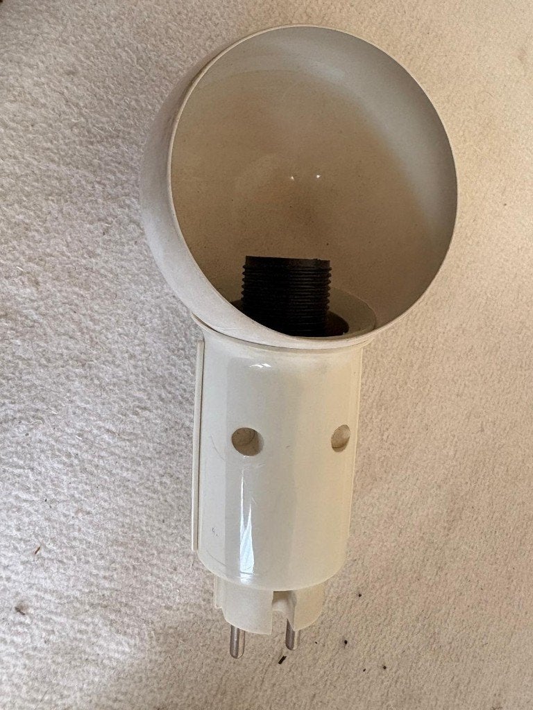 vintage Vrieland Design stekkerlamp, Ophalen, Kunststof, Met schakelaar