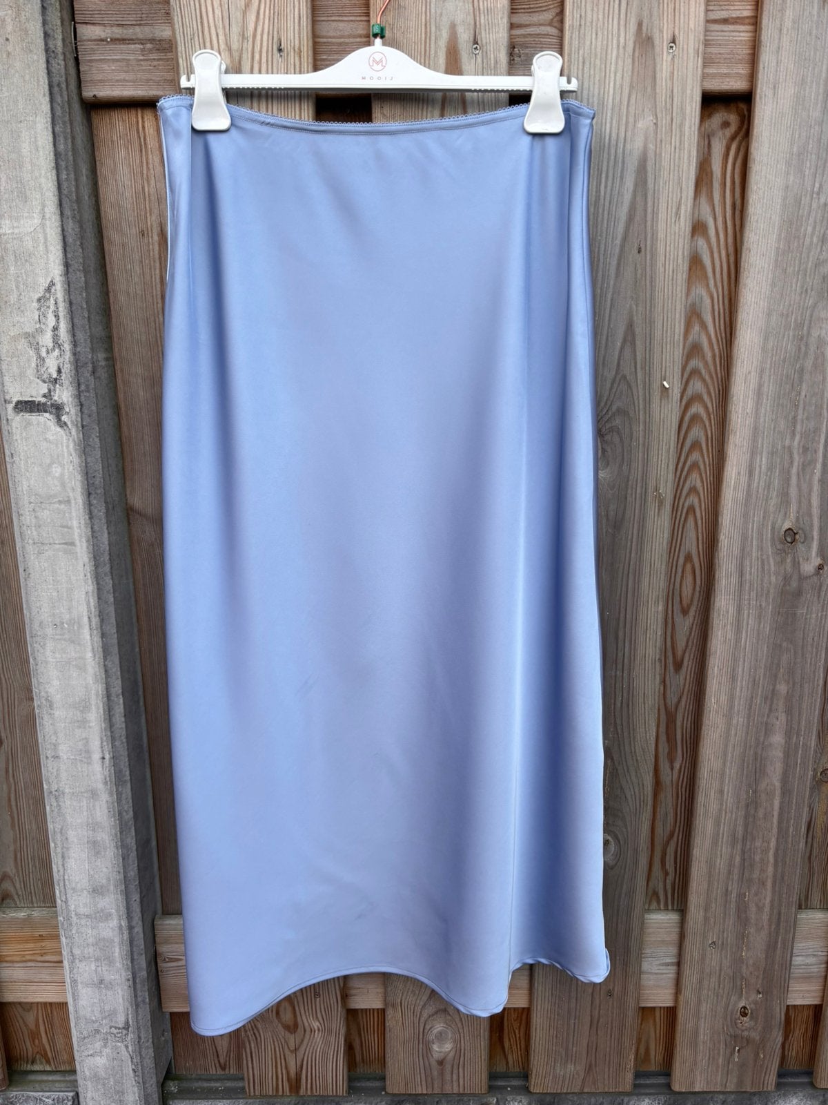 Dames rok lang satijn maat 44 Kaffe lichtblauw, Blauw, Maat 42/44 (L), Ophalen of Verzenden, Zo goed als nieuw