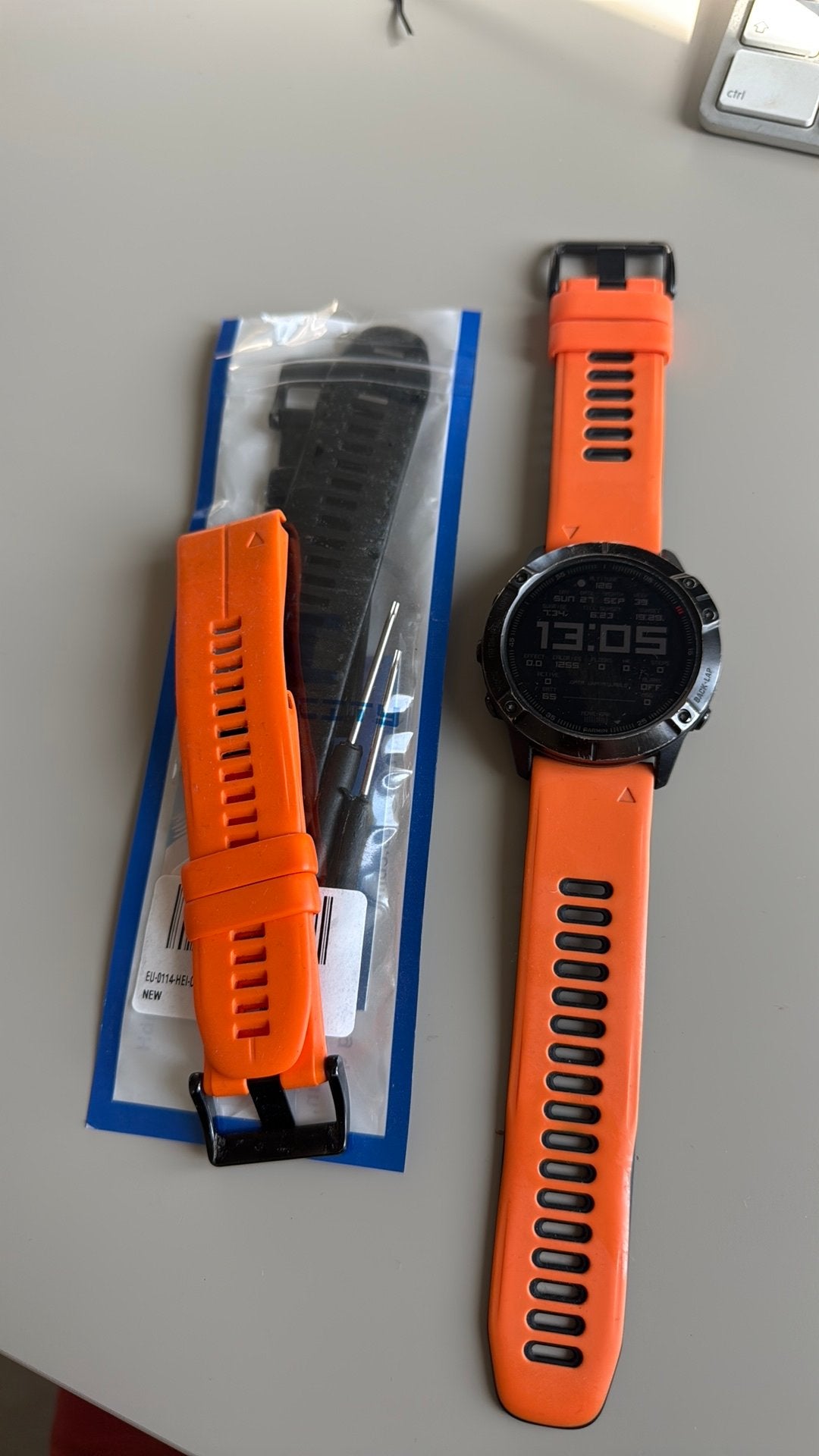 Garmin Fenix 6X Pro, Sieraden, Tassen en Uiterlijk, Ophalen, Gebruikt, Stappen, Zwart