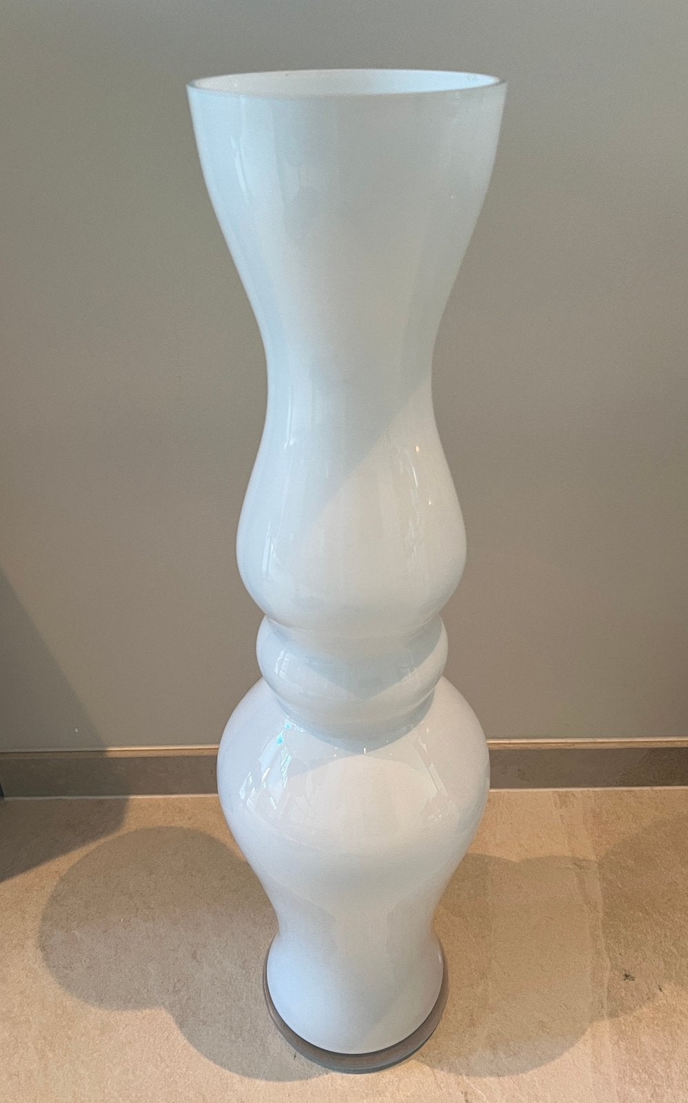 Hoge vaas glas/plantenstandaard, Ophalen, Gebruikt, Glas