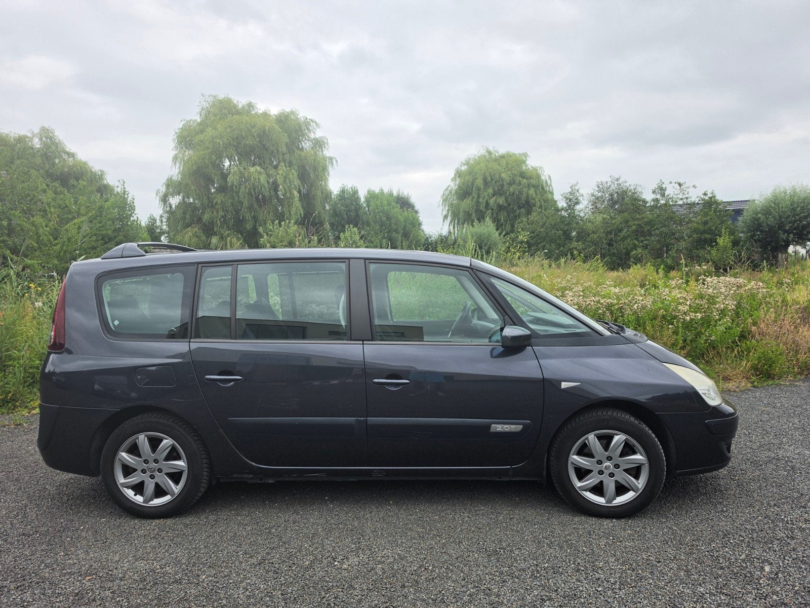 Renault Grand Espace 2.0 16V Turbo 125KW E4 2008 Grijs, Auto's, Voorwielaandrijving, 1998 cc, 4 cilinders, 2000 kg