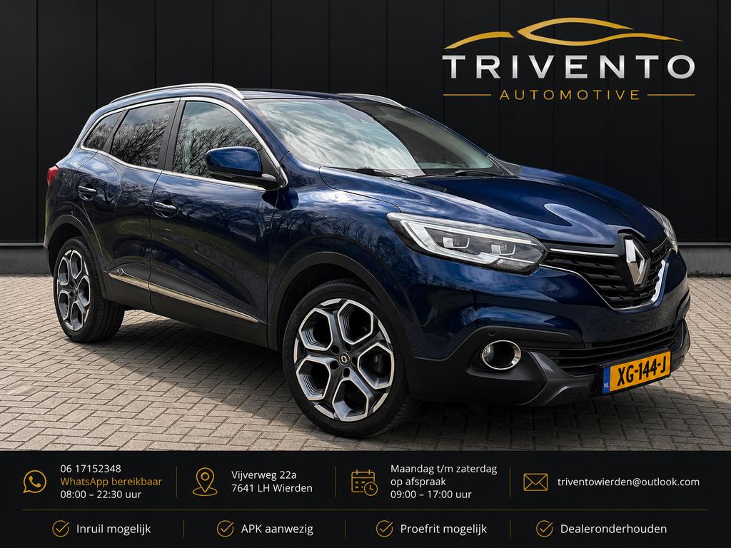Renault Kadjar TCE AUTOMAAT/LEER/1E EIGENAAR/LUXE, Voorwielaandrijving, Kadjar, 4 cilinders, Parkeersensor