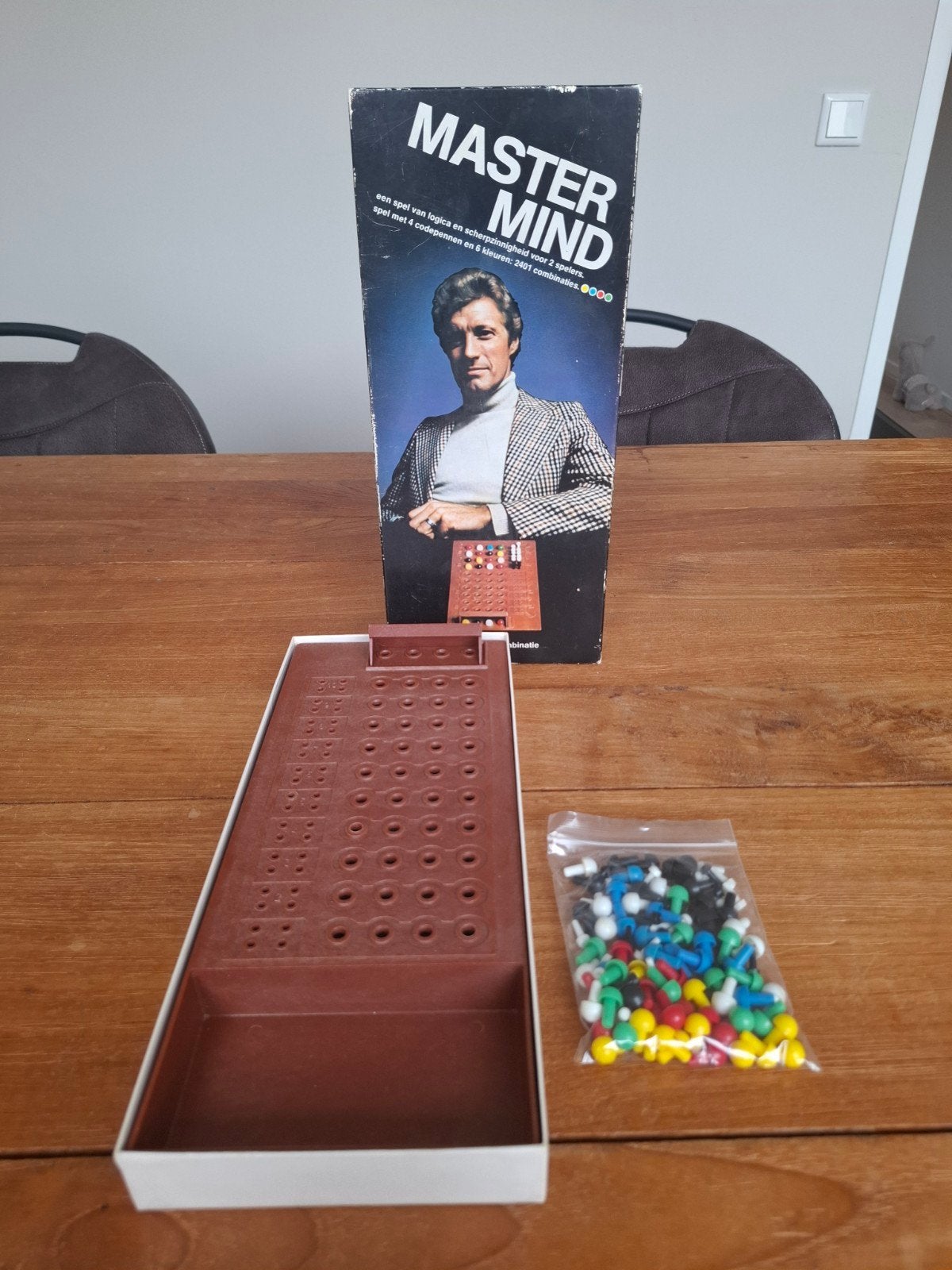 Mastermind bordspel - Klassiek logica spel, Een of twee spelers, Ophalen of Verzenden, Gebruikt, Clipper