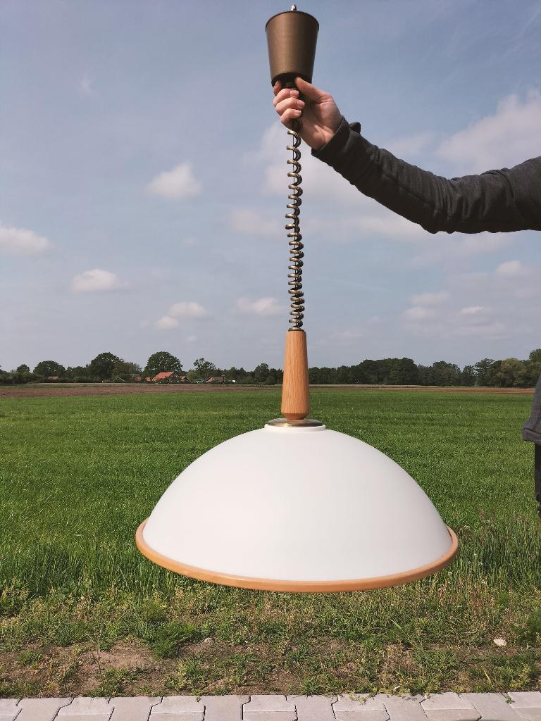 Vintage/ Retro Steinhauer trekpendel hang lamp, Ophalen of Verzenden, Huis en Inrichting
