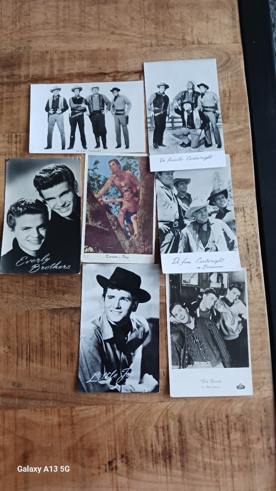 Vintage Foto's en Prenten: Everly Brothers, Bonanza, Tarzan, Verzamelen, Gebruikt, Foto, Ophalen of Verzenden, Voor 1940